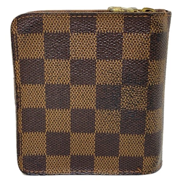 Auth LOUIS VUITTON Compact Zip N61668 Ebene Damier - CA0044 Bifold Wallet - Picture 6 of 11